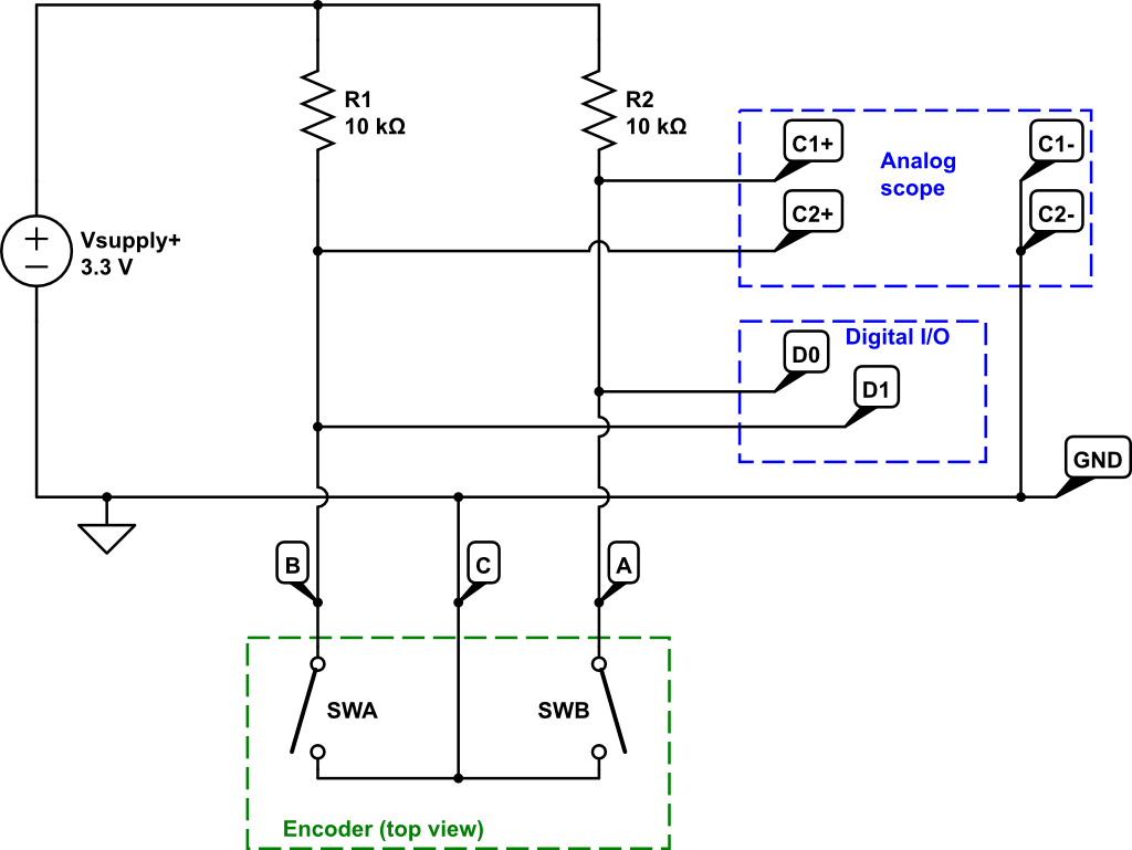 AD2 to encoder connections