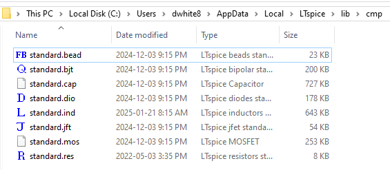 ltspice user library