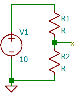 ltspice vdivider