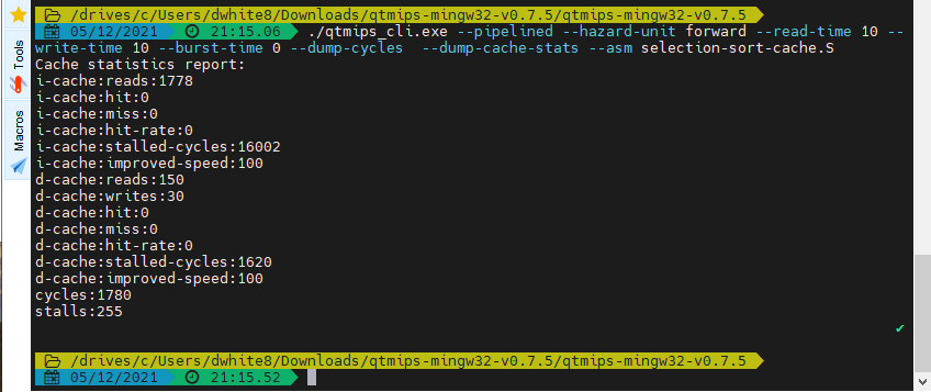 qtmips cli baseline