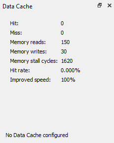 qtmips dialog opt dcache cycles