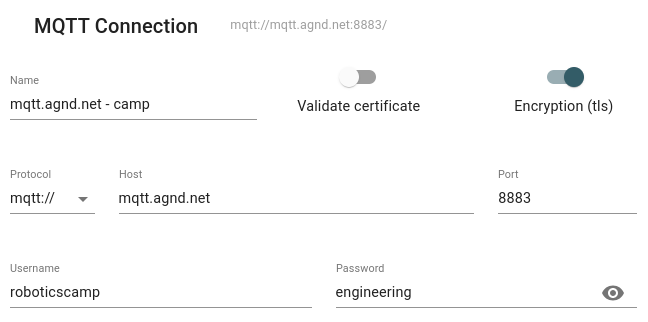 mqtt broker camp